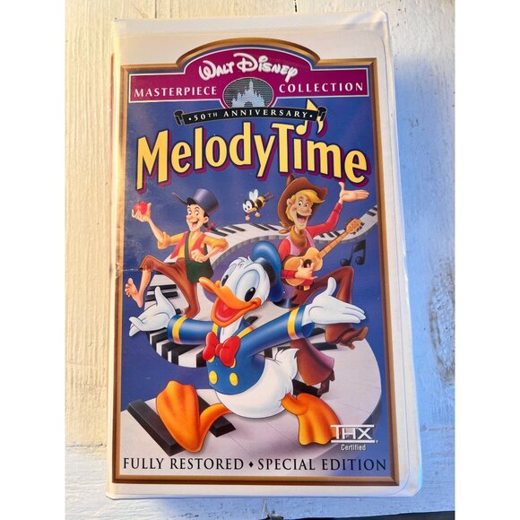 Walt Disney Melody Time 50th Anniversary Edition VHS Tape Classic Animated Movie - Picture 1 of 2